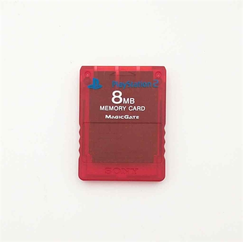 Playstation 2 Tilbehør - Rød Memory Card 8MB (B Grade) (Genbrug)